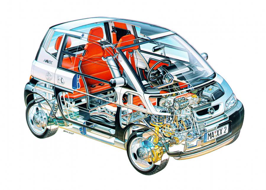 Схема Opel Maxx Concept 1995 года  (фото 24 из 30)